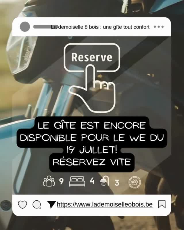 Gîte la demoiselle ô bois